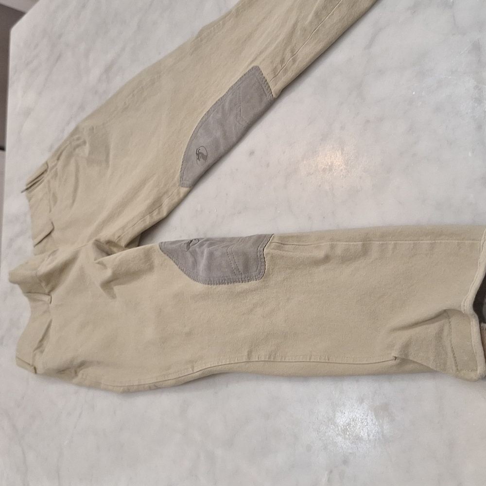 Grand Prix Ladies Riding Pants size 30 L Knee Patch Equestrian‎ Pant Tan AS IS